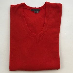 Vince cashmere orange oversized weekend sweater